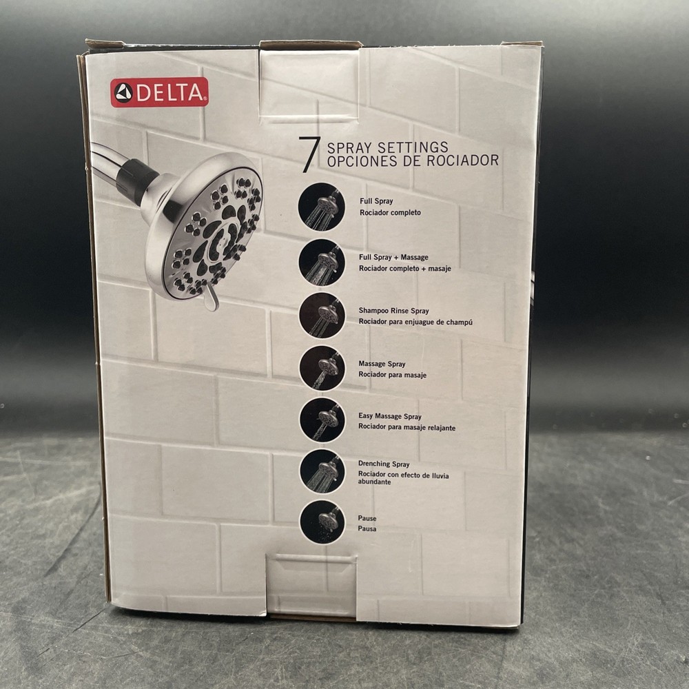 Delta 7-Setting Shower Head in Chrome - 1.75 GPM - 75705