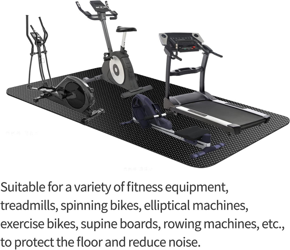 Large Exercise Mat,Exercise Equipment Mat,Treadmill Mat, Exercise Bike Mat, Work