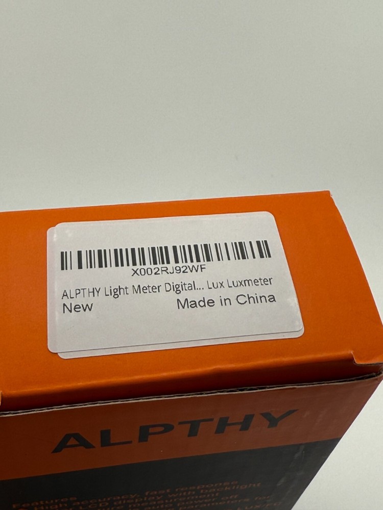 Alpthy Light Meter MT-912 new open box