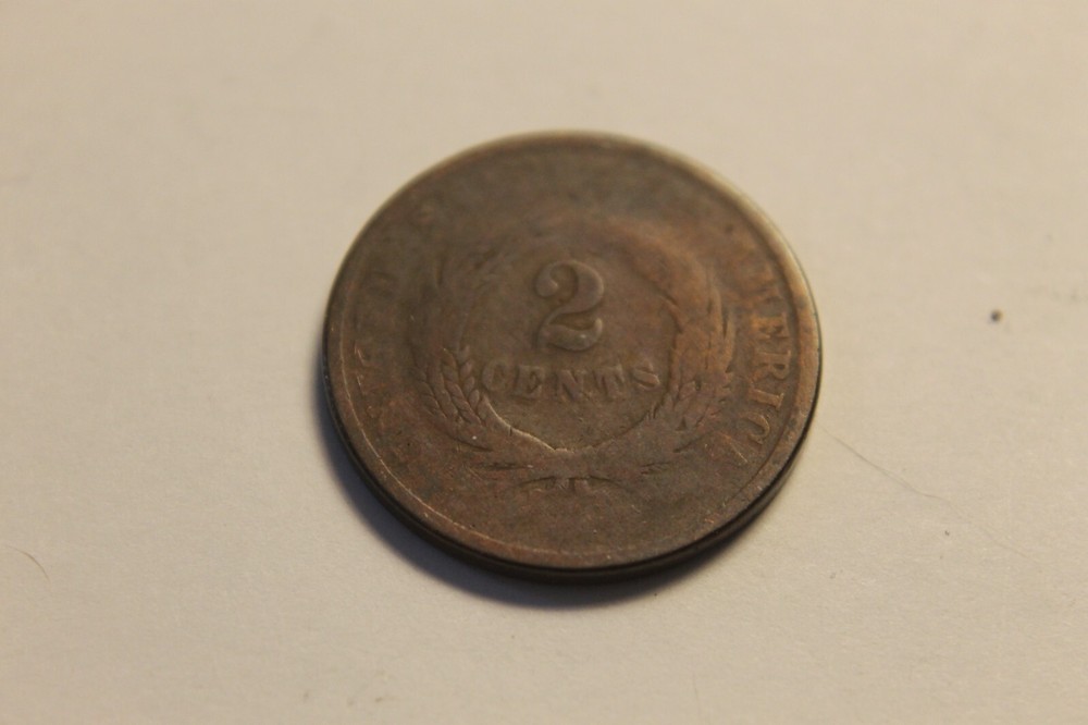 US 186? (64?) Two Cent Piece - Worn