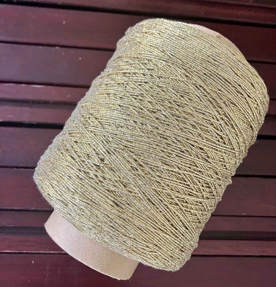 Elastic Packaging String GOLD METALLIC - 140 Norbut Mfg. 650 Yards.