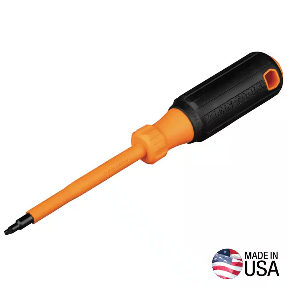 #1 Square Tip, 4 In. Shank Insulated Screwdriver