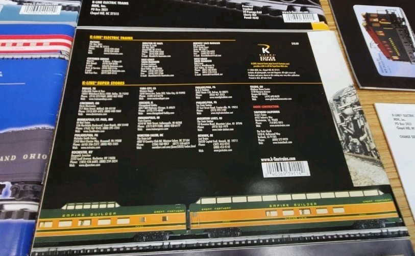 K-LINE 2002 - 2004 Catalog Kline Train Collection 1st And Second Edition