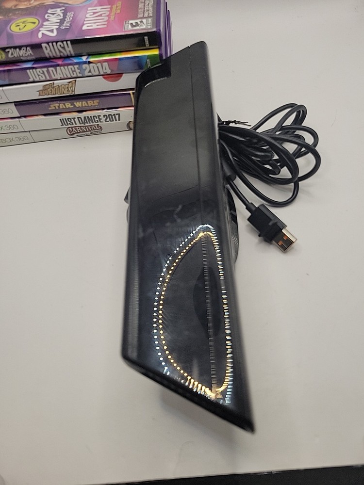 Microsoft Xbox 360 Kinect Sensor Bar + 6 Games Bundle FAST SHIP