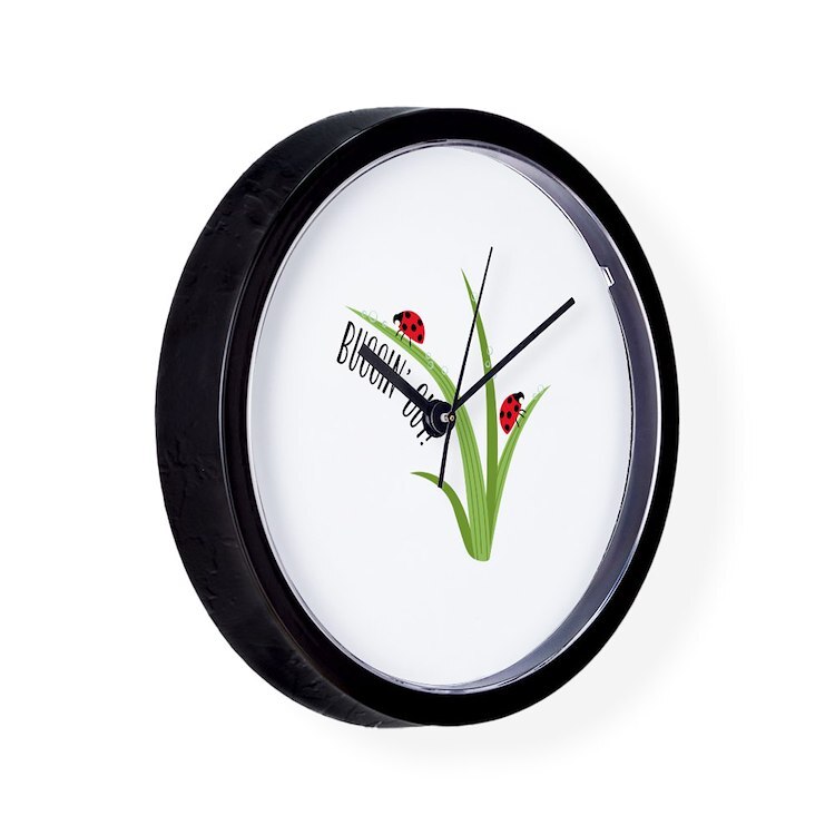 CafePress Buggin Out 10" Wall Clock (1720911407)