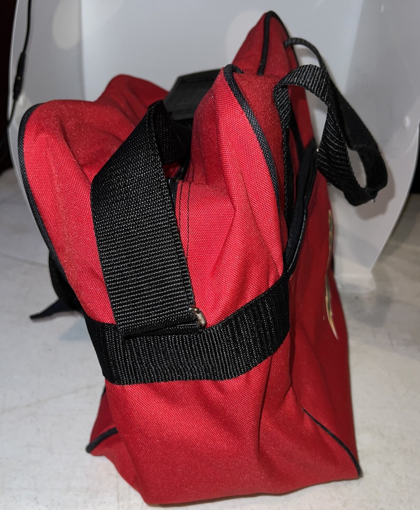 "Storm" Bowling ball Bag~ Red ~ Carry Case W/ Strap