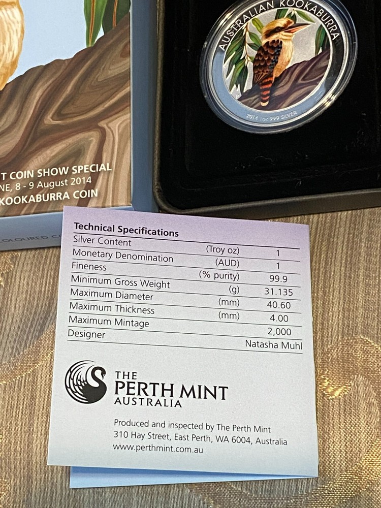 2014 Perth Mint Coin Show - Kookaburra coin