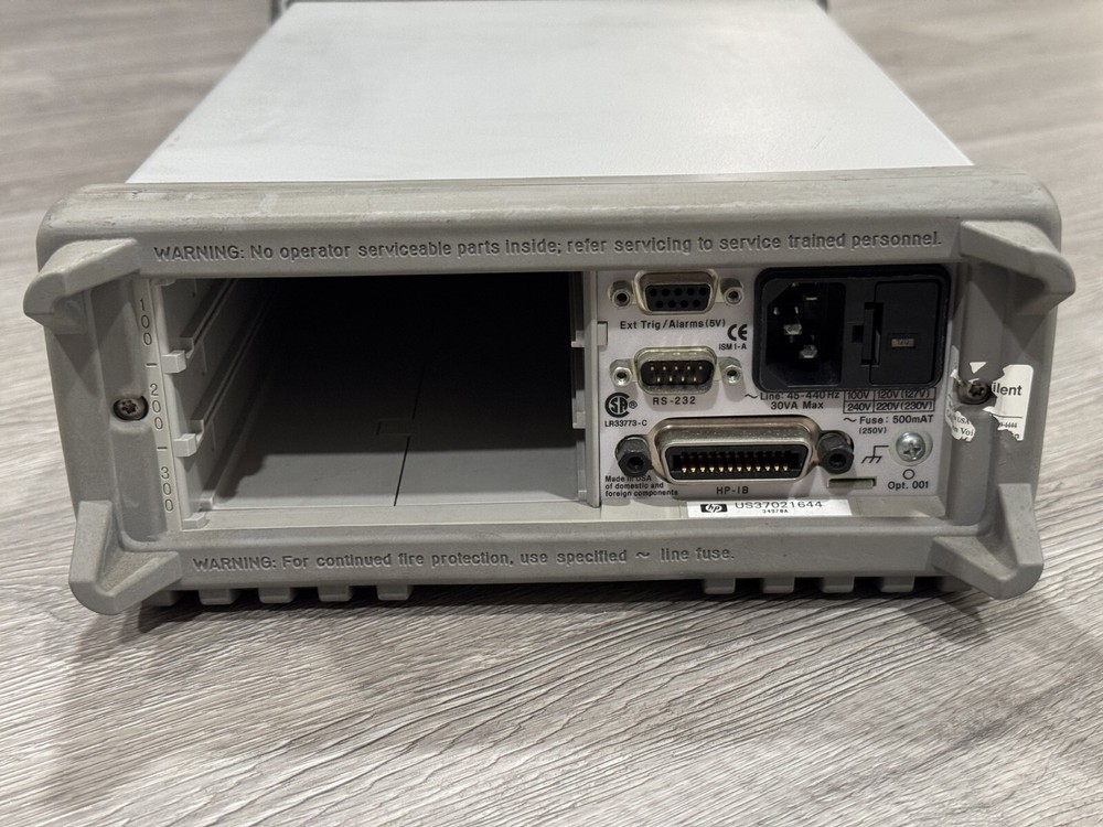 HP 34970A Data Acquisition Switch Unit