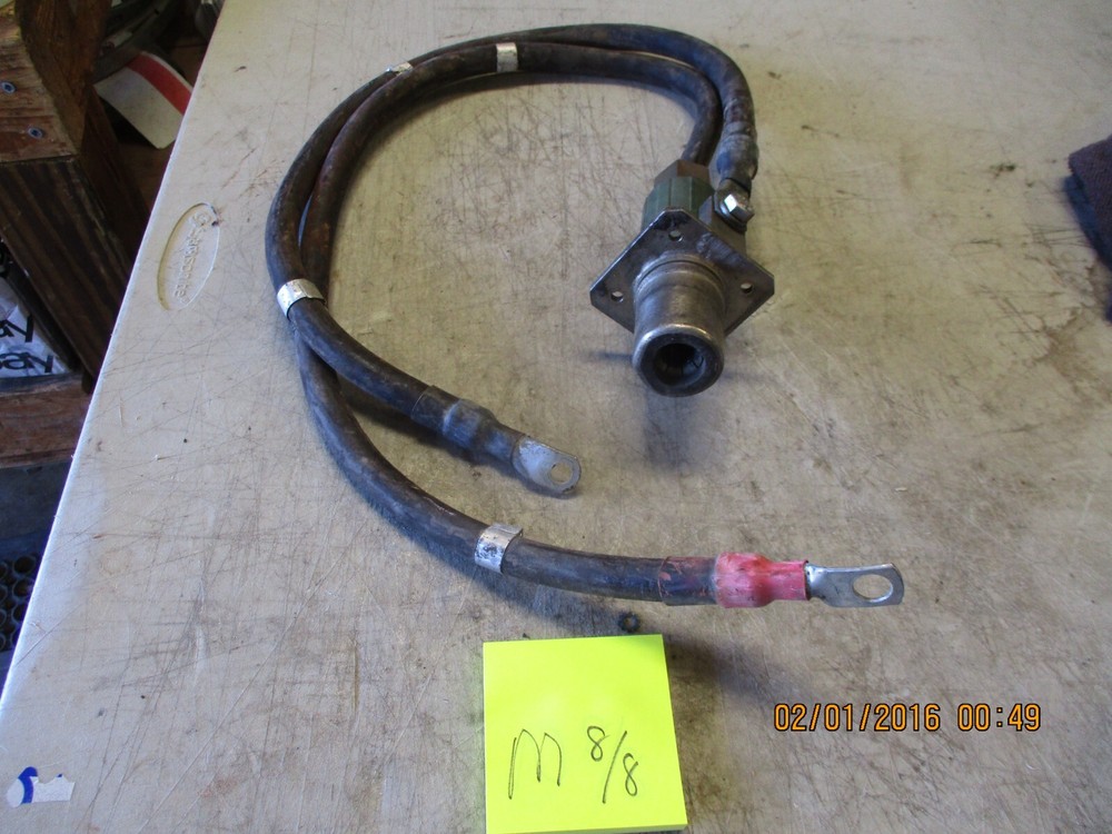 Used 24v Slave Plug Receptical w/Battery Cables, for HMMWV M998