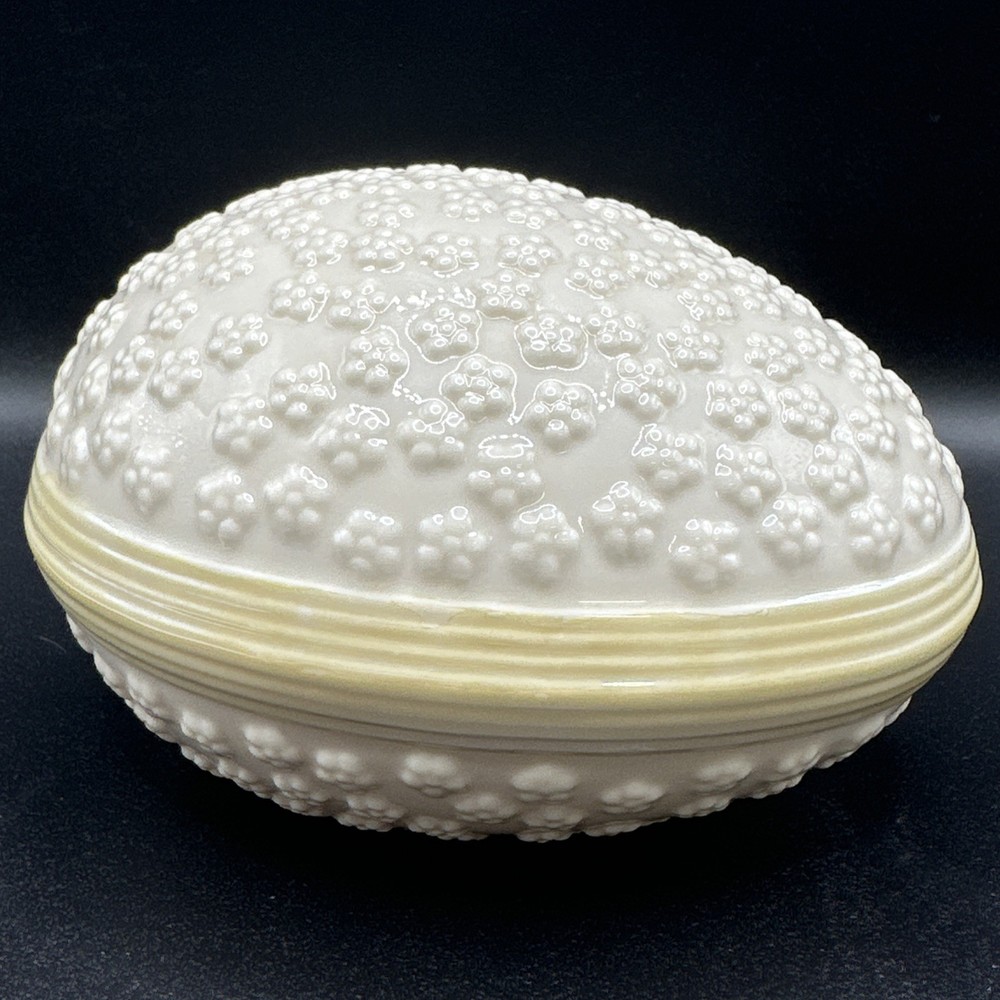 Large 5" Vintage Belleek Easter Egg