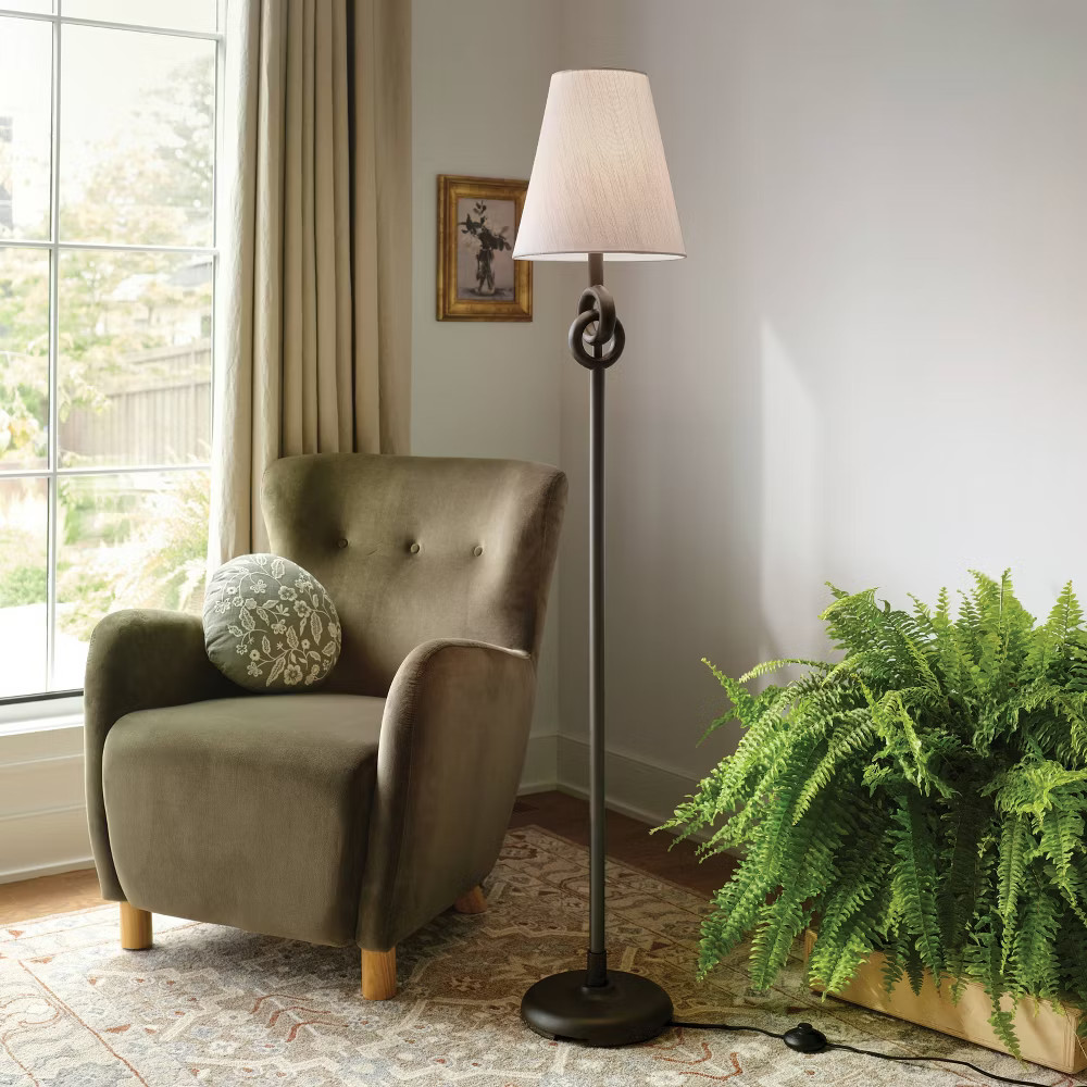 Metal Ring Floor Lamp Back - Threshold designed with Studio McGee