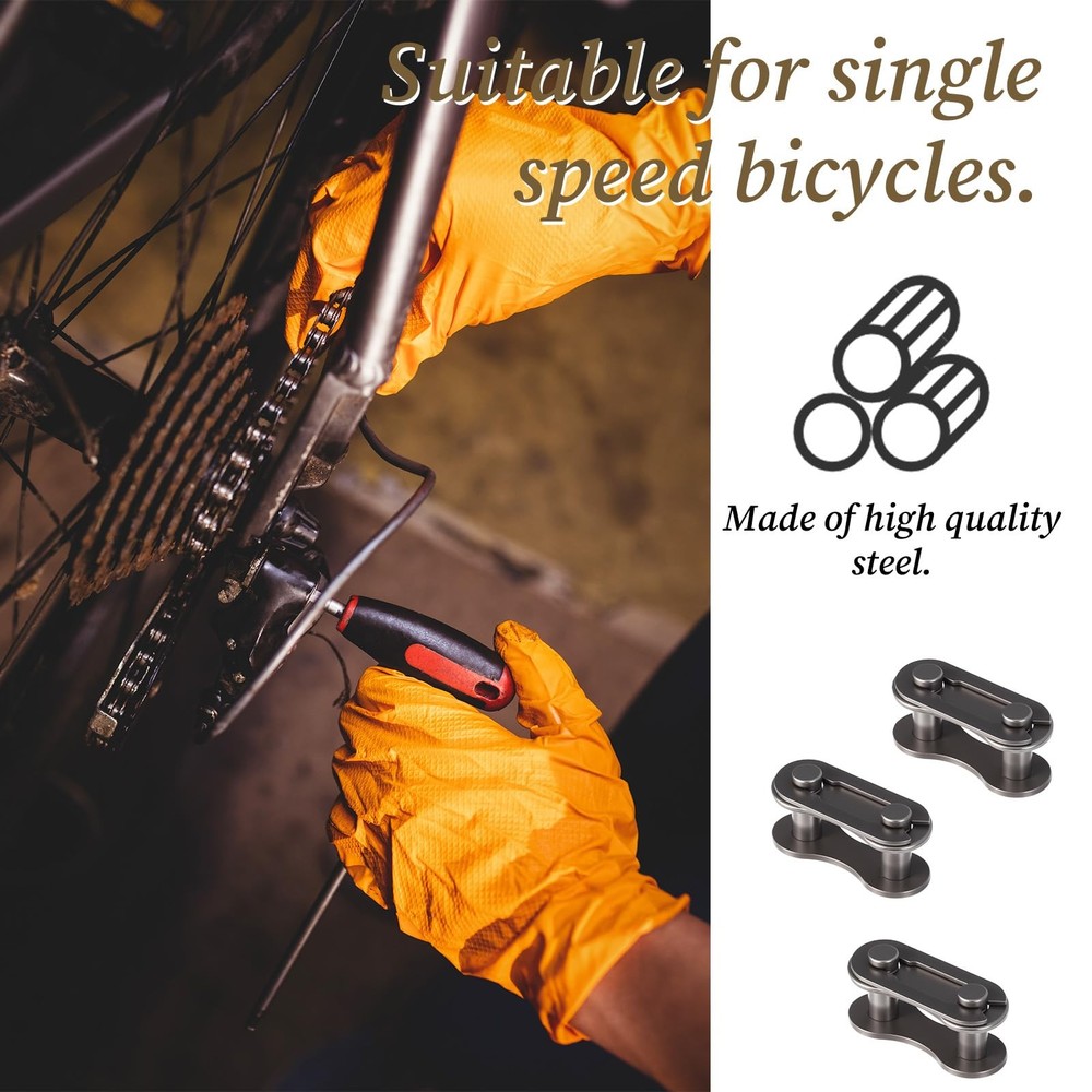 10 Pairs Bike Chain Master Link for Bicycle Missing Link, Single Speed Chain ...