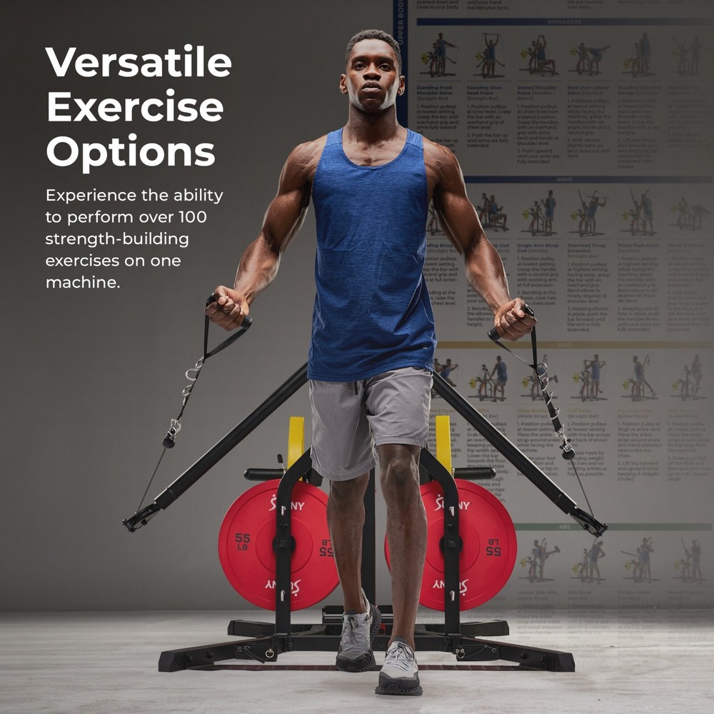 Multi-Functional Strength Training Home Gym with Training Attachments Full Body