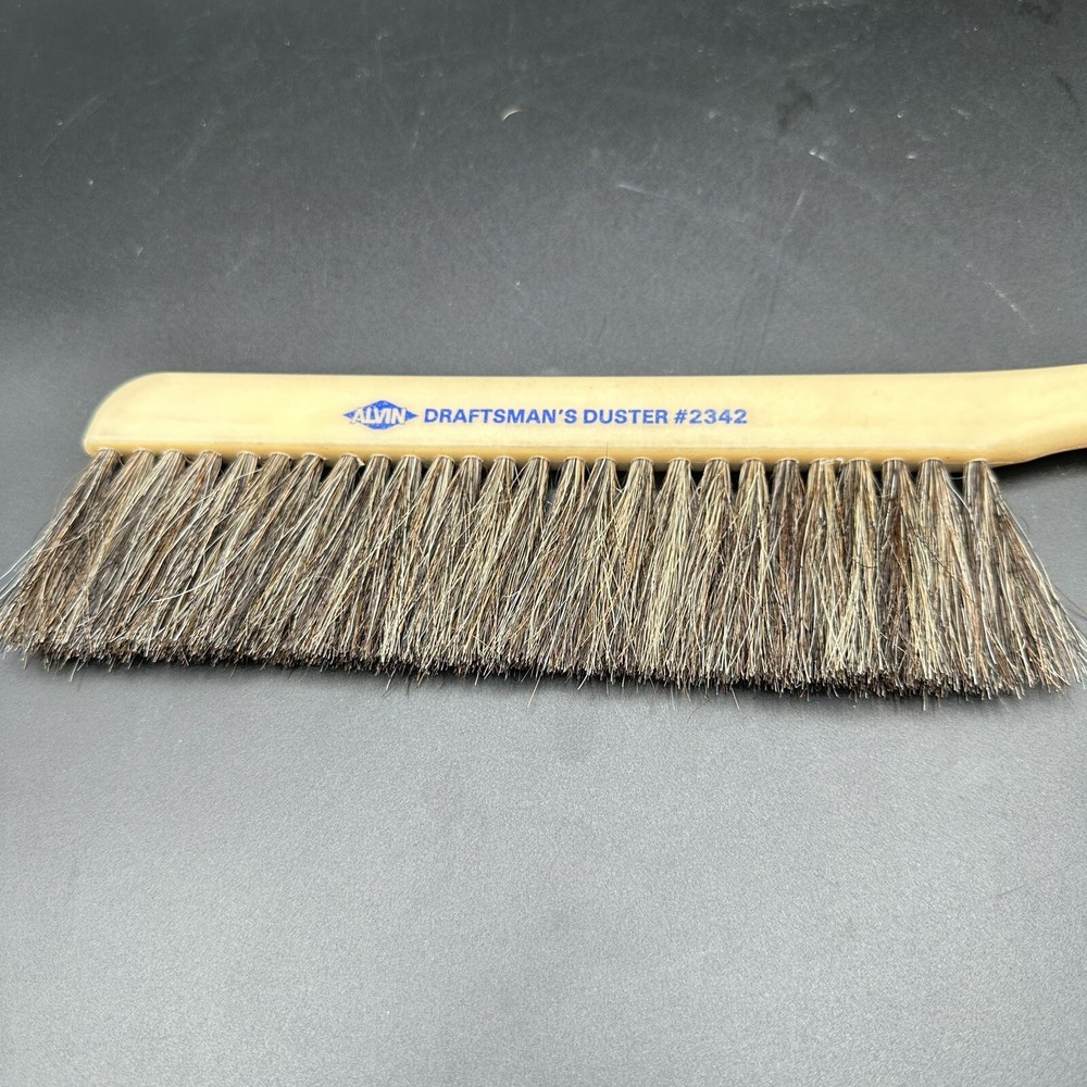 Vtg Alvin Draftsman's Duster #2342 Engineering Drafting Supply Dusting Brush 14"