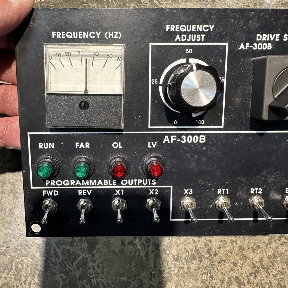 Frequency Adjust Drive Select Control Panel AF-300B Programmable Outputs