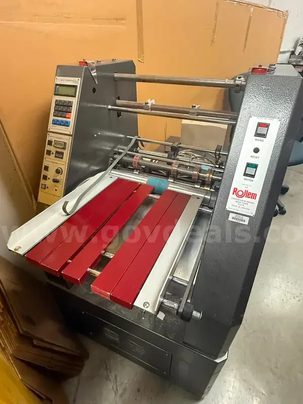 Rollem Auto4 Creaser and Numbering Machine