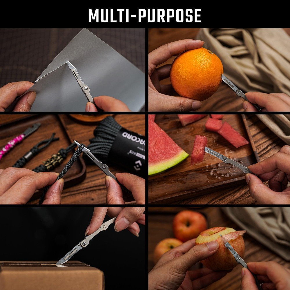 KeyUnity KK13 Precision Craft Utility Blade Titanium Handle Mini Kk13grey