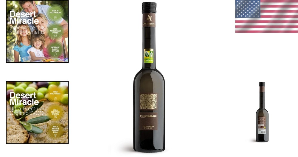 Desert Miracle Cold Pressed Olive Oil, 17 Fl Oz