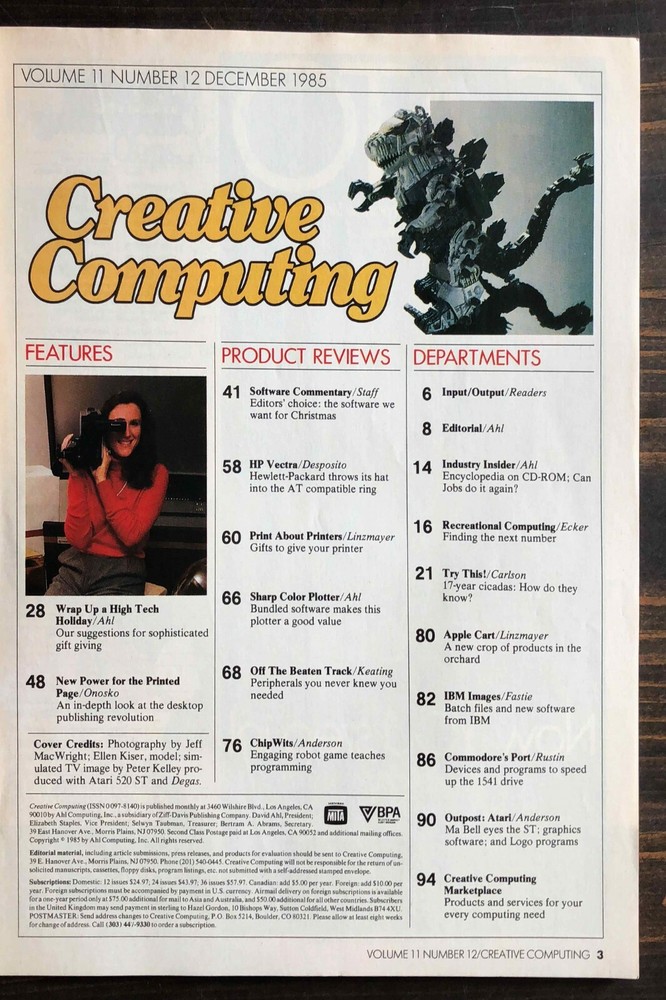 Creative Computing - 1985 December