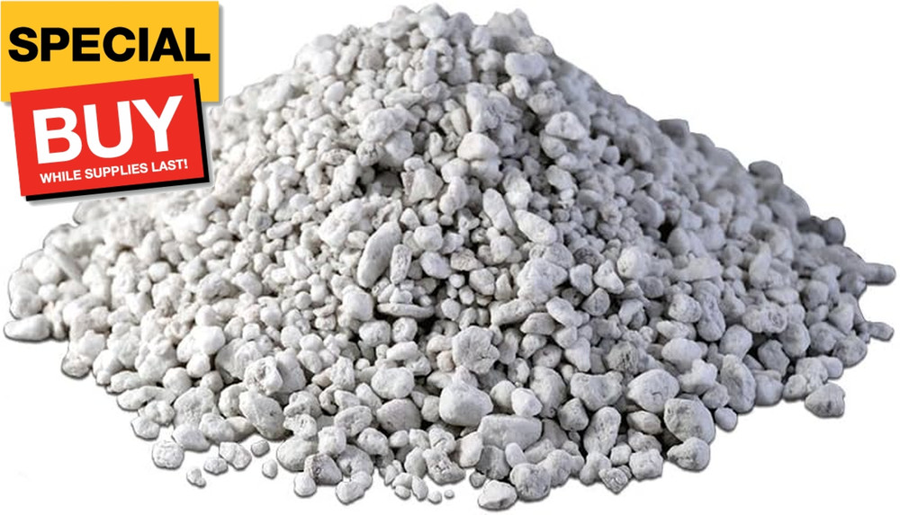 8 Quarts Horticultural Grade Premium Perlite - Coarse and Chunky