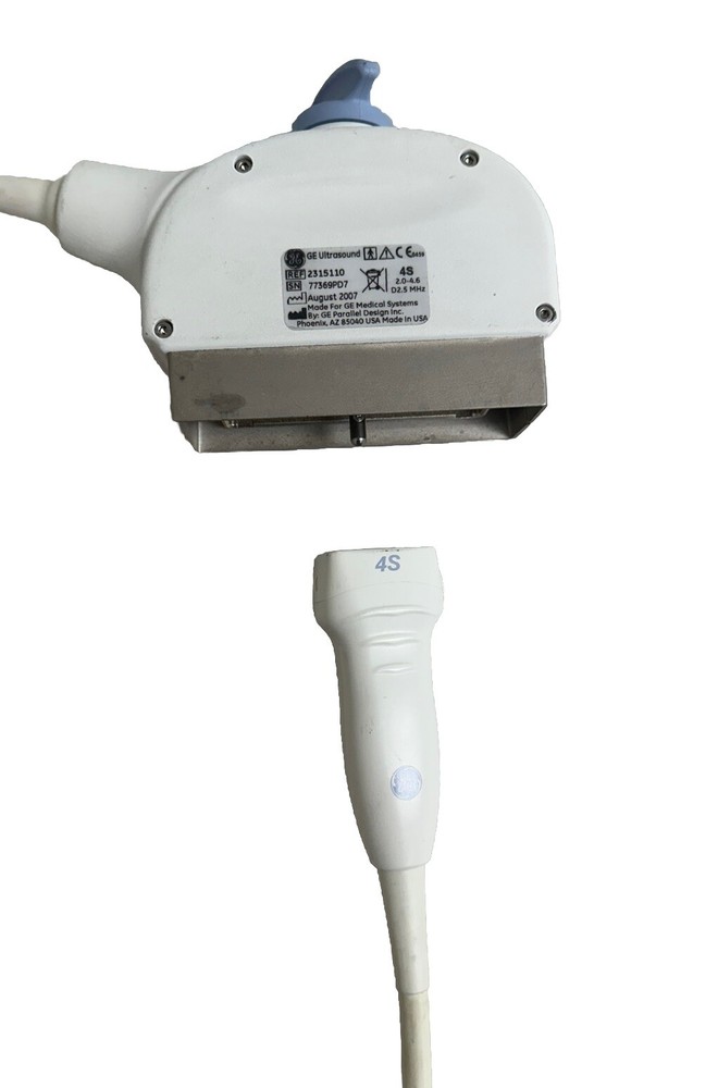 GE 4S Ref 2315110 Phased Array Ultrasound Transducer Probe Untested
