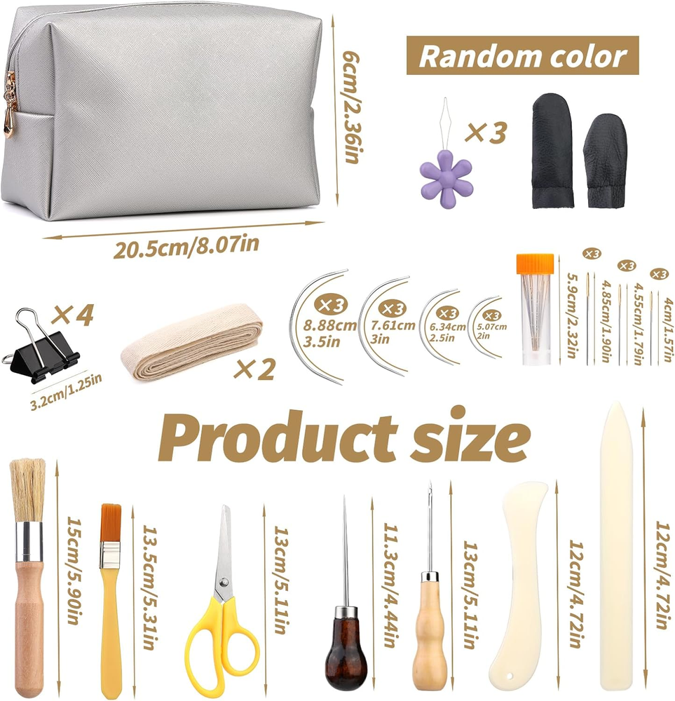 49 Pcs Hand Bookbinding Tools Bookbinding Kits for Beginners Bookbinding Supplie
