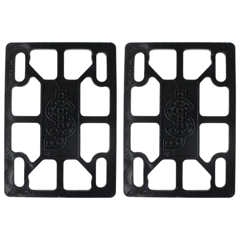 Skateboard Risers 1/8" Black Riser Pads