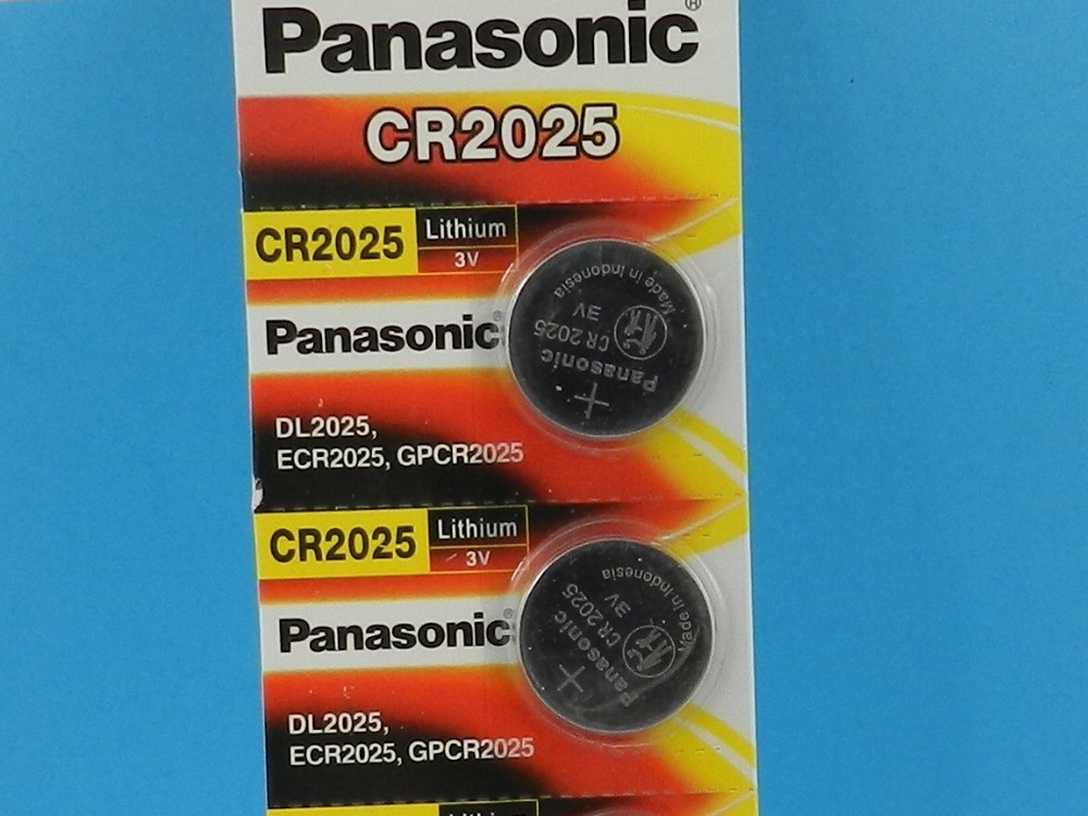 PANASONIC CR2025 LITHIUM 3V BATTERY 2Pcs