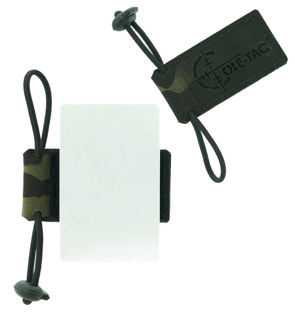 Cole-TAC Cheat Sheet V2 Replaceable DOPE Card Universal W/Shockcord Blk MultiCam