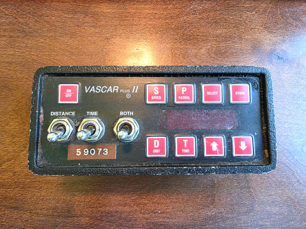 VASCAR PLUS II RADAR READ OUT