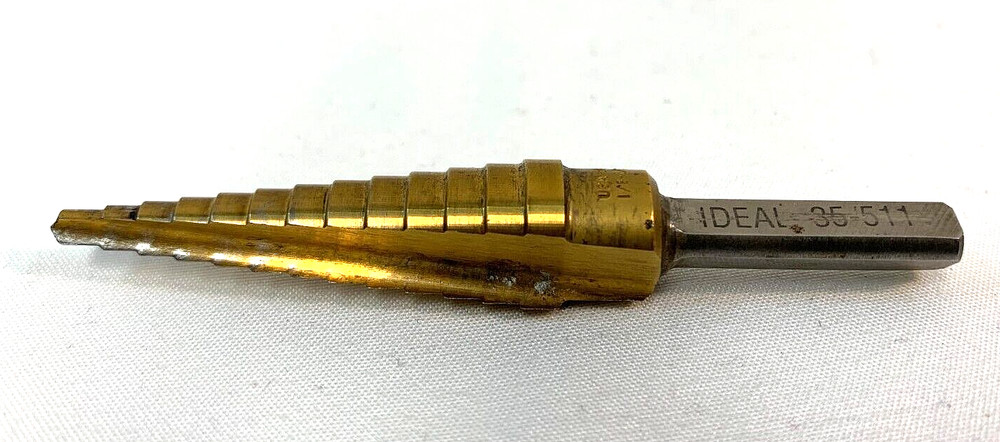 IDEAL 35-511 Step Drill 1/8" - 1/2" ~ Titanium Coating