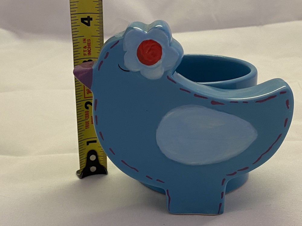 Ceramic BIRD COOKIE Mini Planter Candy Jar Rocket Farms