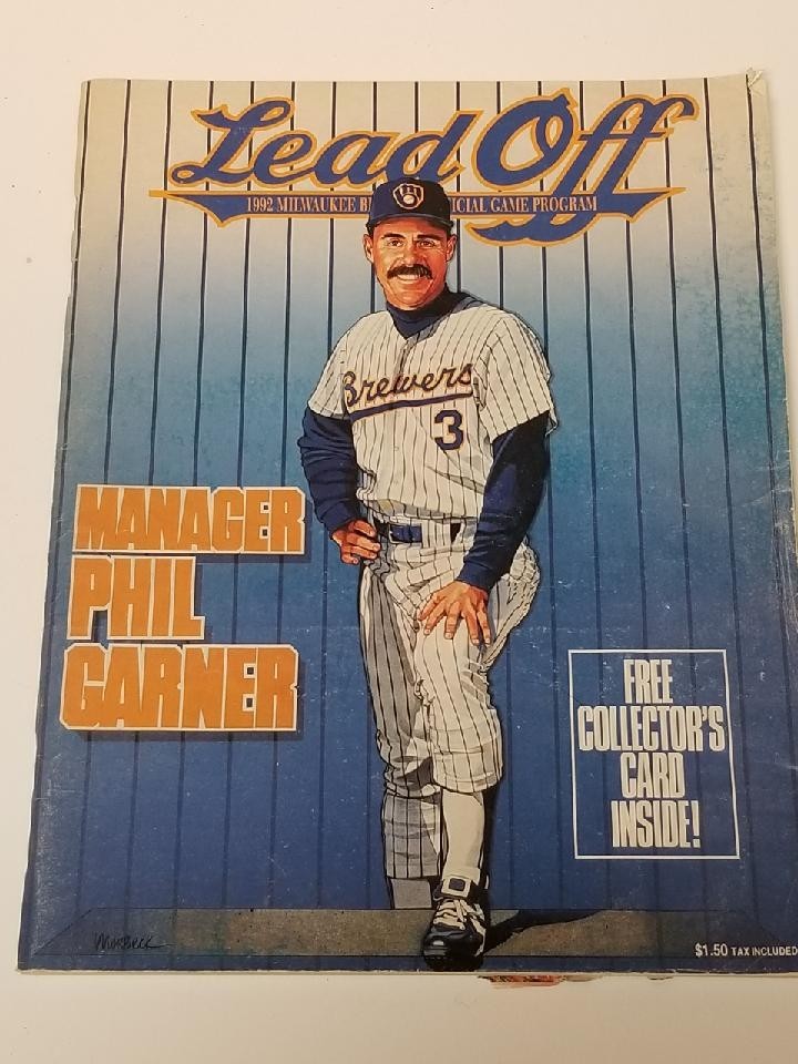 1992 Milwaukee Brewers Game Program