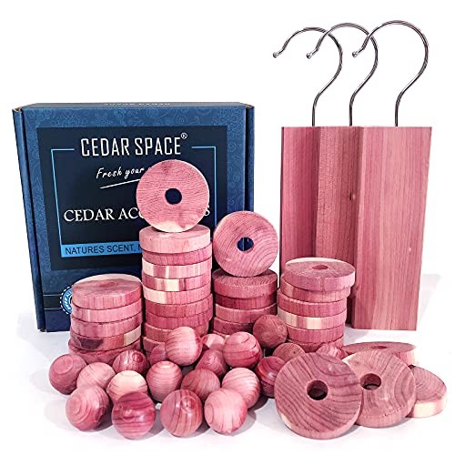 Cedar Blocks for Clothes Storage, 100% Aromatic Red Ceder Blocks, Cedar 60