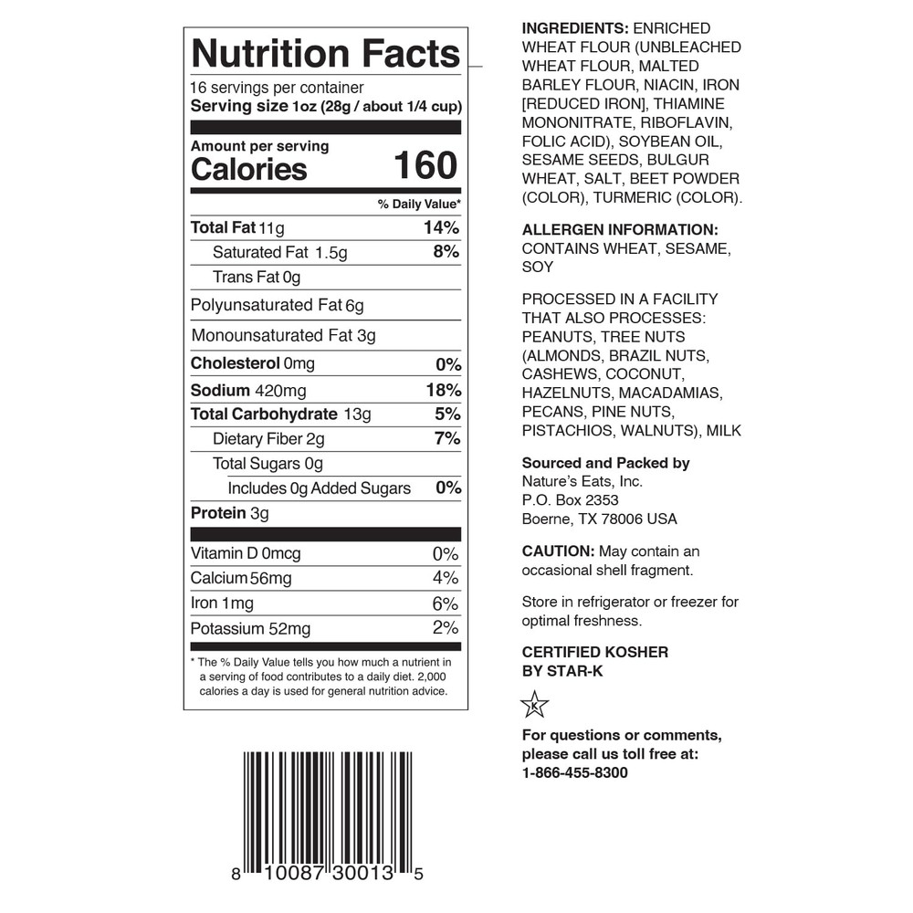 Sesame Sticks 16Oz