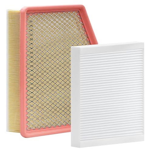 Cabin Filter & Engine Air Filter Kit for size for Escalade(2026-2021) White