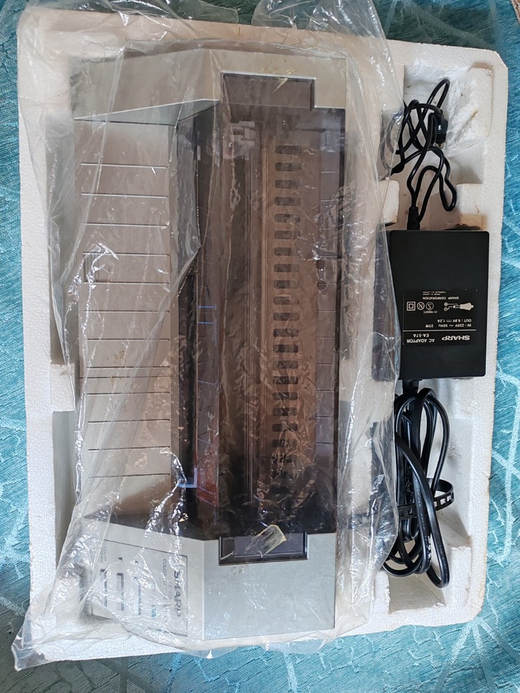 Vintage SHARP CE-515P plotter working with RS232C interafce and 4 refilled pens