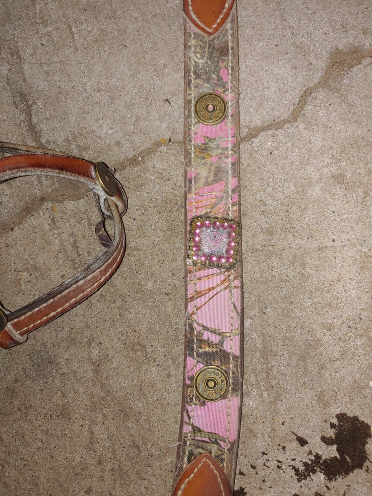 Tack set pink camo