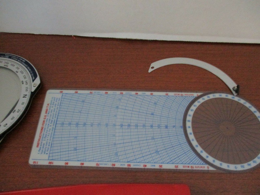 Vintage CPC FLIGHT COMPUTER 4 Piece with Case