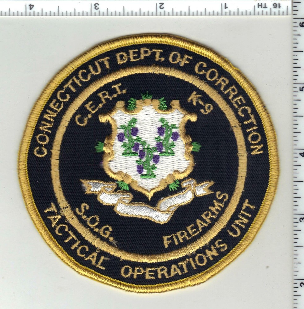 Connecticut Dept of Corrections 1st Issue Tactical Ops Unit Shoulder Patch