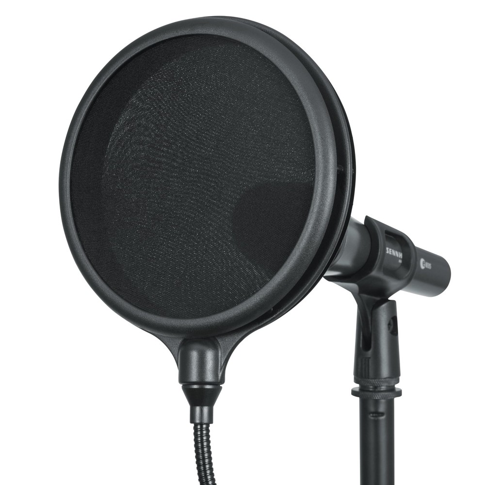 Gator Frameworks Split Level Double Layered Pop Filter with Attachment Black