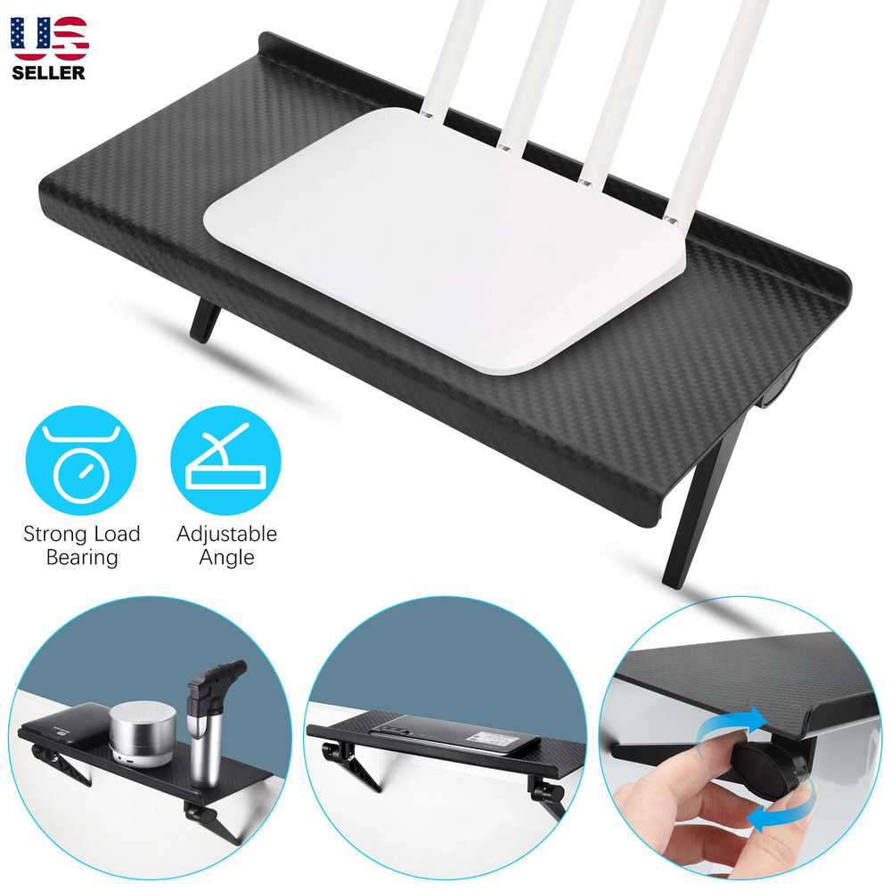 TV Computer Screen Caddy Top Shelf Desktop Stand Adjustable Storage Rack Holder