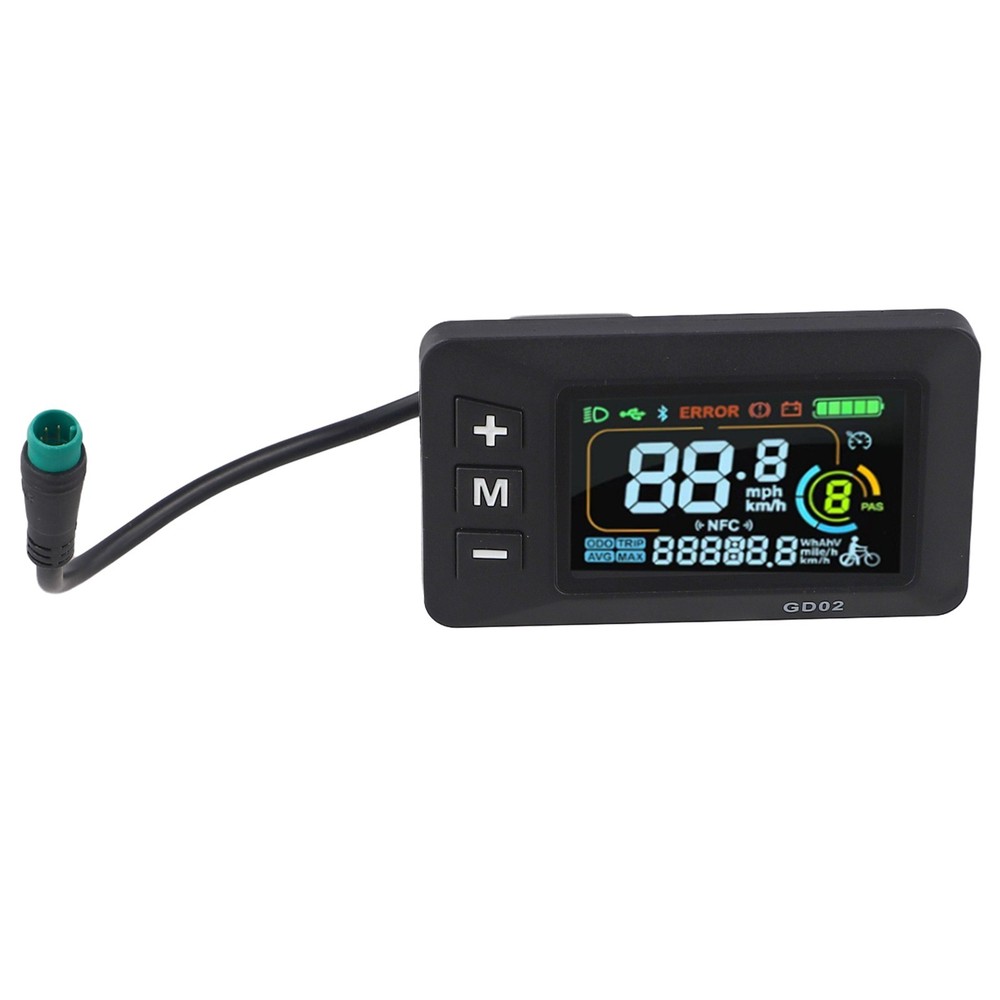 Advanced E Bike Display Compatible with Various Voltage Systems and Cables