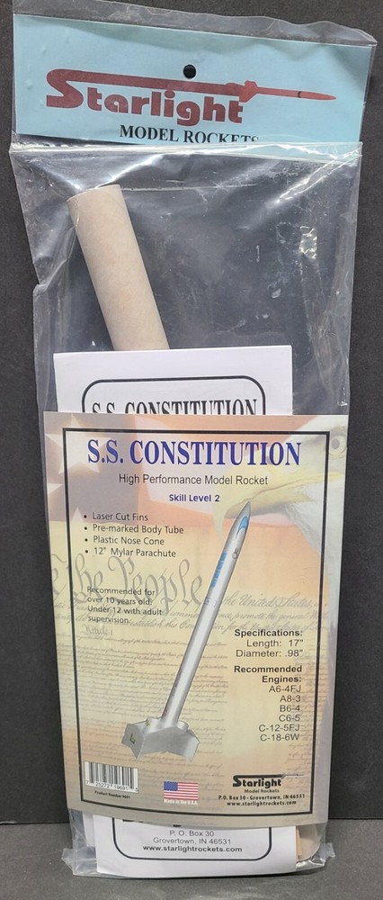 Starlight Constitution Flying Model Rocket Kit Model Rocket Sealed New Release
