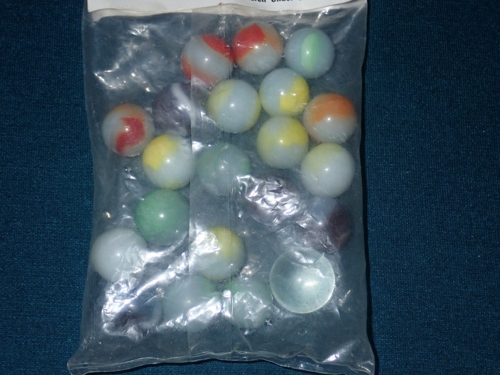 Vintage Marble King 20 Pack Marbles, Includes Shooter