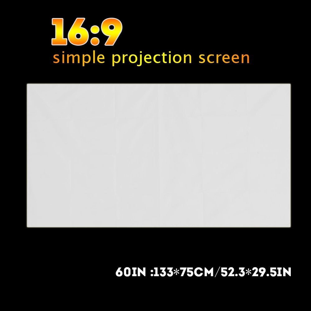Rear Screen Projection Material Translucent, Projector Pull 60 inches