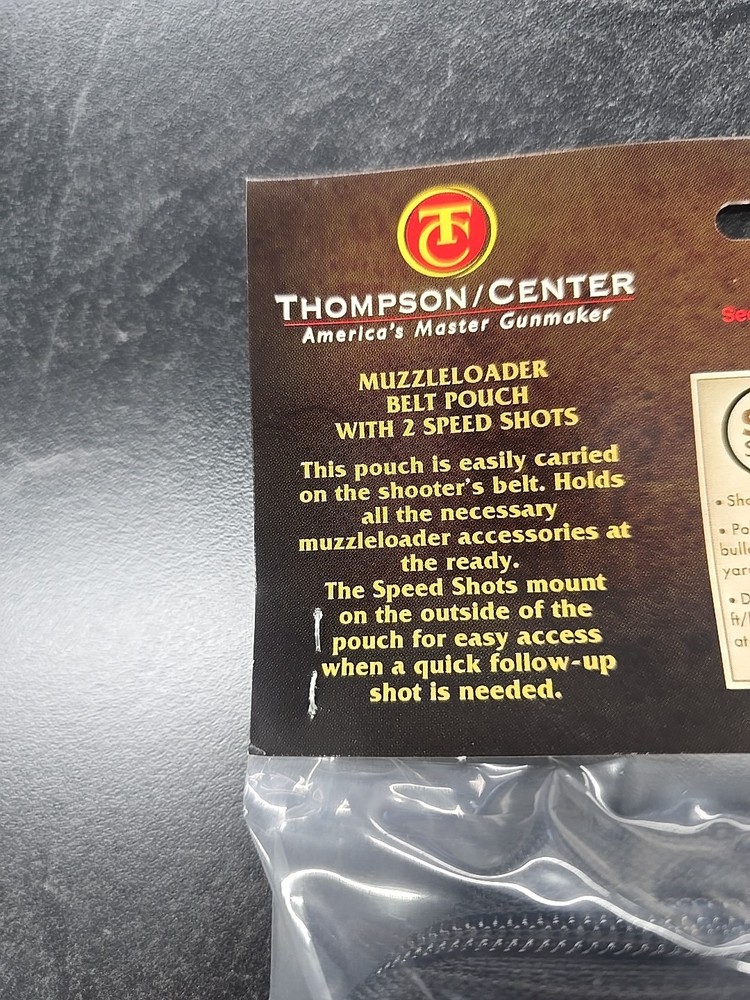 Thompson Center #7504 Muzzleloader BELT Pouch w/ 2-Holders ENCORE, REMINGTON