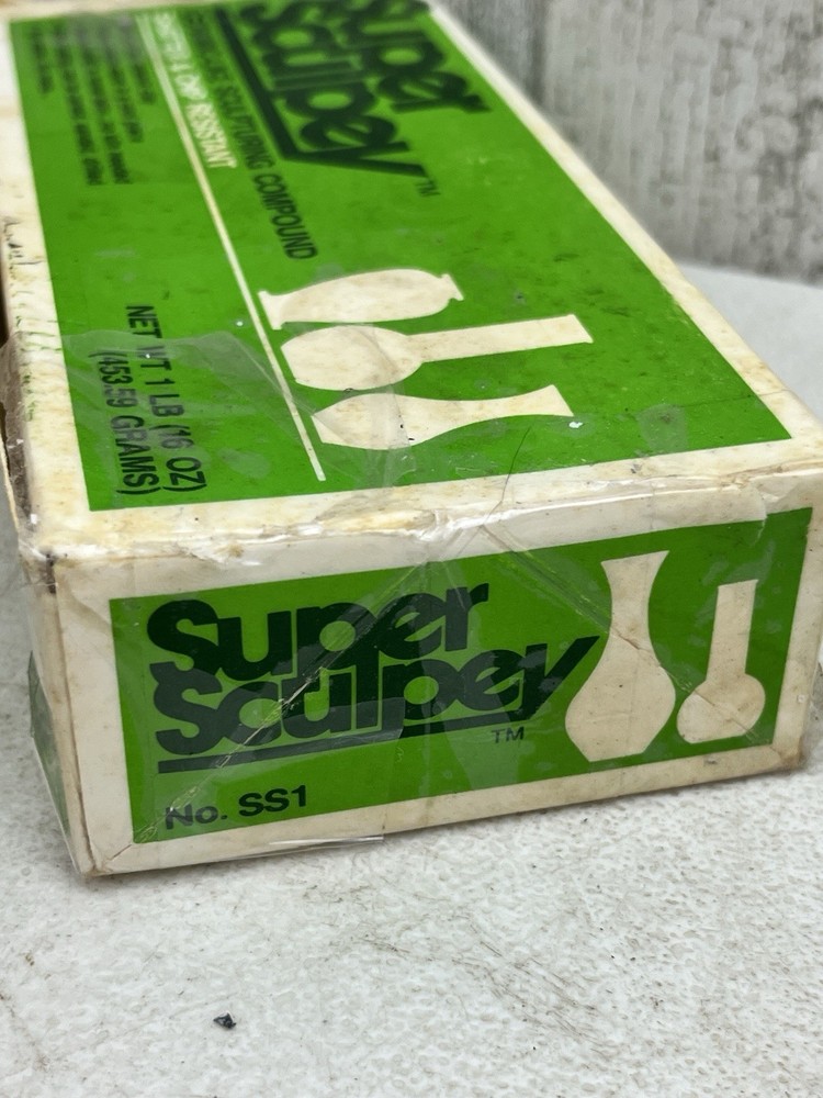 Super Sculpey Ceramic-Like Sculpturing Compound PolyForm Material SS1 Never Used