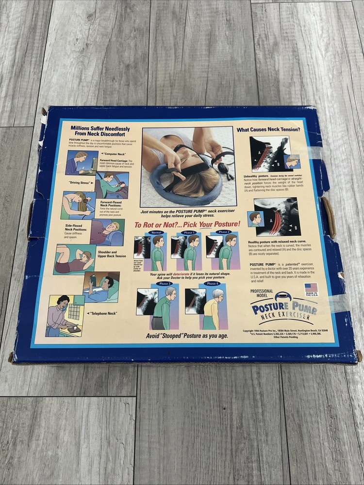 Posture Pump Disc Hydrator Model 1000 Neck Exerciser Trainer (practically New)