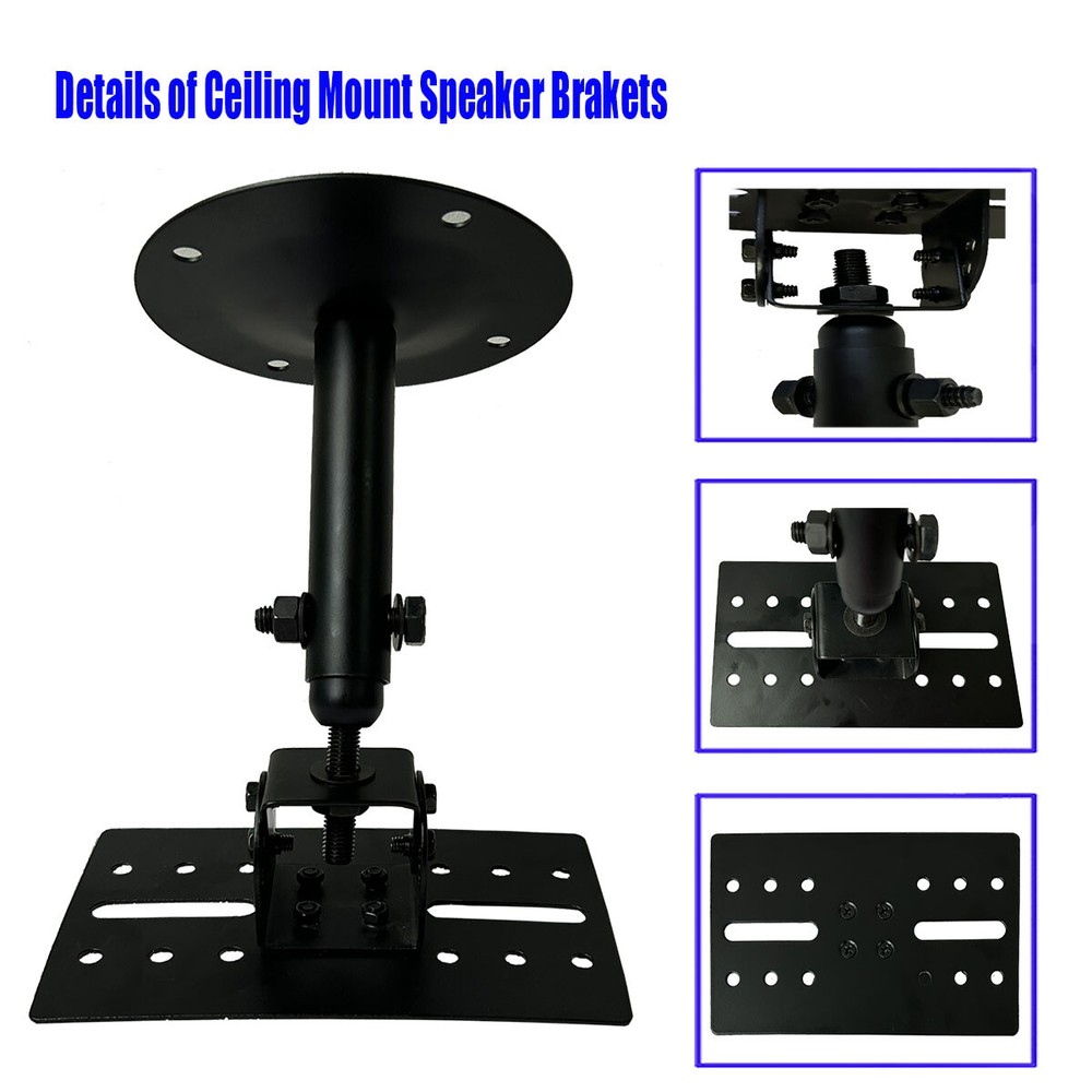 Universal Wall Universal Ceiling Mount Speaker Brackets Safe Distance Adjustment
